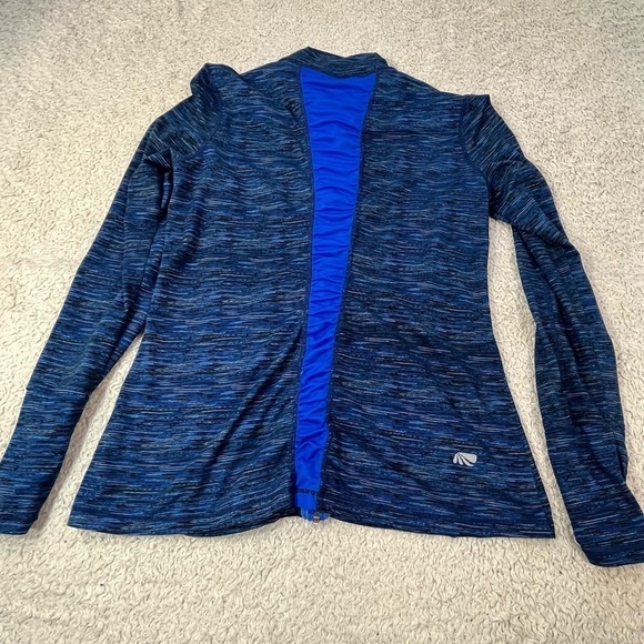 MARIKA Blue Zip Up Sweatshirt Jacket Size Medium - Picture 5 of 8
